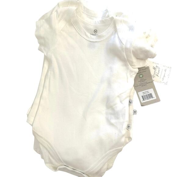 One piece bodysuits 12 pack 3-6 months brand new by Honest Baby organic cotton - Picture 1 of 5